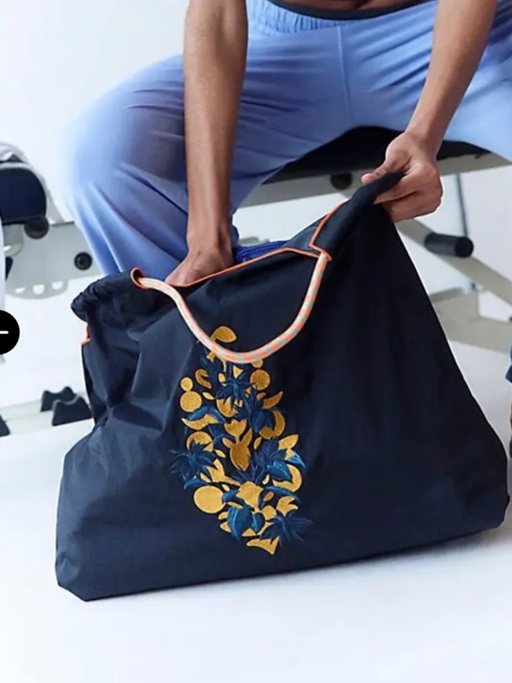 Free People Fp Movement Blooming Buti Tote Bag in Black